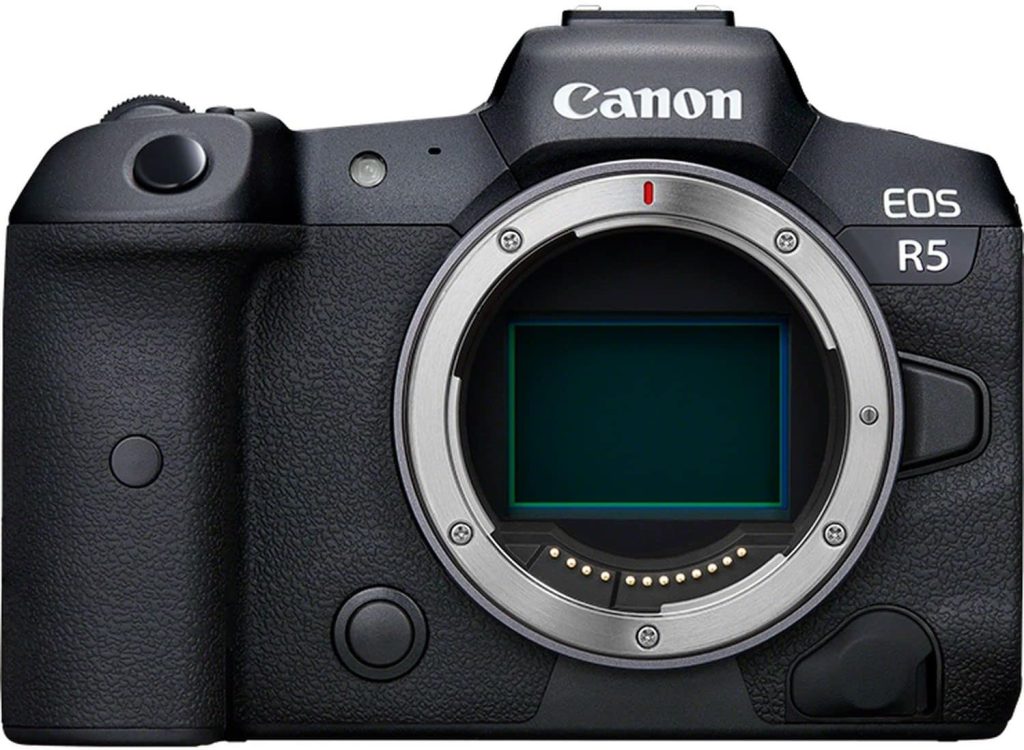 Canon EOS R5 Full-Frame Mirrorless Camera - 8K Video, 45 Megapixel Full-Frame CMOS Sensor, DIGIC X Image Processor, Up to 12 fps Mechanical Shutter (Body Only)